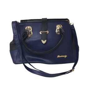 Danbaoly Women's Navy Blue Faux Leather Purse/Handbag